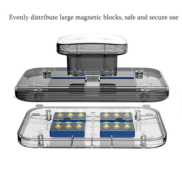 Adjustable Magnetic Glass Wiper Double-Sided Magnetic Window Wiper High-Level Insulating Glass Cleaner, Specification: Rectangle 8-15mm