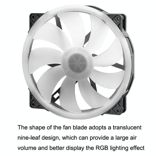 FANNER 2020 5V ARGB 20cm Large Air Volume Slow Motherboard Chassis Fan