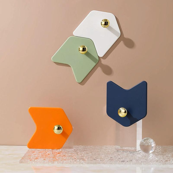 4 PCS / Set JM066 Arrow-shaped Sticky Hook Behind Door Wall Seamless Hook(Blue)