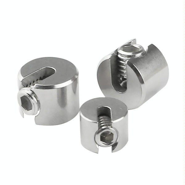2 PCS M10x6 316 Stainless Steel Garden Wire Rope Fixed Clip