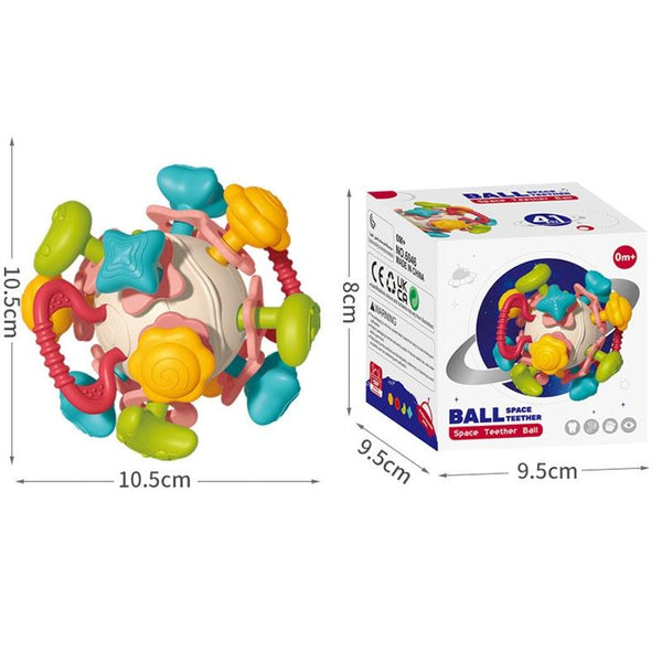 Baby Puzzle Fun Finger Pumping Toys Enlightenment Early Teaching Toys, Style: Space Hand Ball