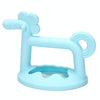 Silicone Baby Teether Anti-Eating Hand Bracelets Baby Teething Stick Toy, Color: Pony Blue