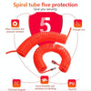 LAIZE Compressor Air Flexible PU Spring Tube with Connector, Specification:12x8mm, 15m