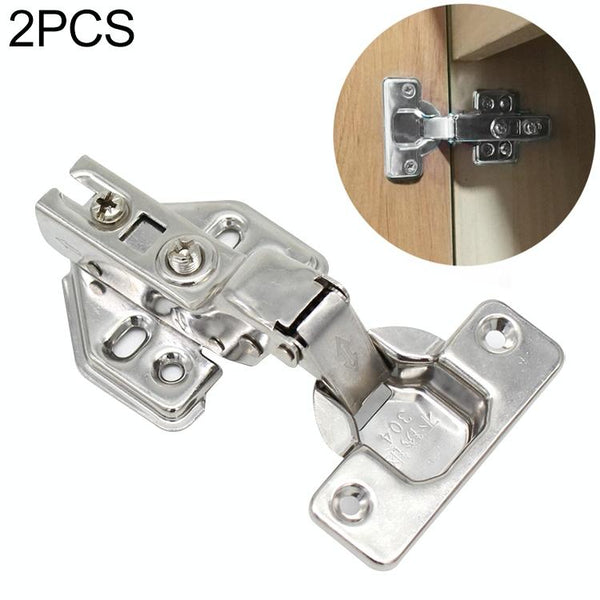 2 PCS Stainless Steel Hydraulic Hinge Copper Rod Hydraulic Buffer Hinge, 781 Big Bend