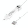 45W-2 5.1V 2.1A USB Interface Car Charger with 14.85V 3.05A T MagSafe 2 Interface Data Cable(White)
