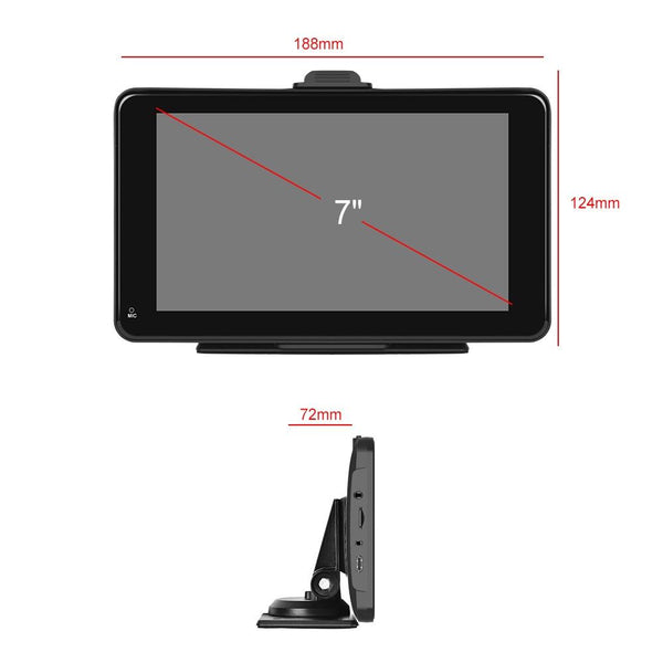A3135 7 Inch HD Wired Smart Screen With Wireless CarPlay + Android Auto + Android With With 64G Memory Card