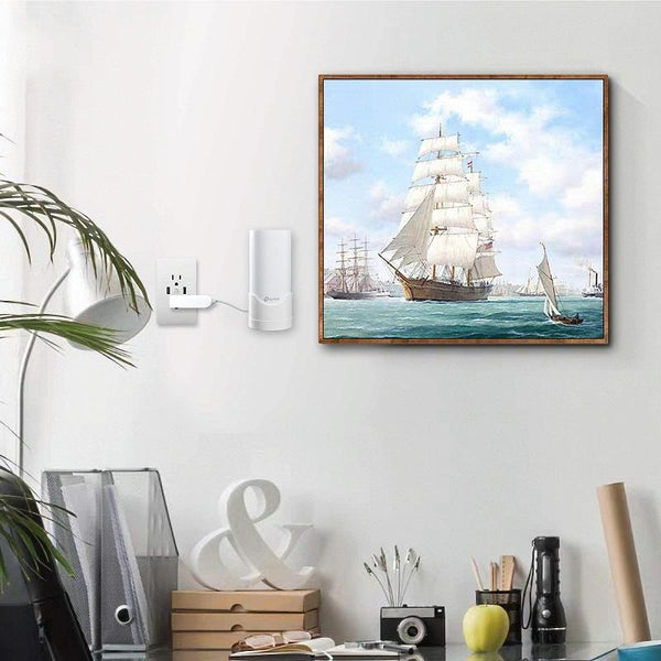 For TP-Link Deco M4/E4/P9/S7 Router Wall Mount Storage Bracket(White)