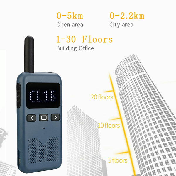 RETEVIS RB19 462.5500-467.7125MHz 22CHS FRS License-free Two Way Radio Handheld Walkie Talkie, US Plug(Navy Blue)