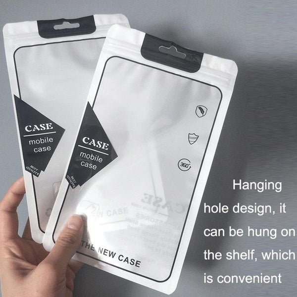 100PCS Phone Case Translucent Yin Yang Self-sealing Packaging Bag(Green)