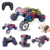 MoFun JC03P 2.4G Remote Control Six-wheeled Stunt Car, Specifications:Dual RC(Red)