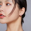 Rainbow Earrings Sterling Silver S925 Heart-shaped Zircon Girls Accessories