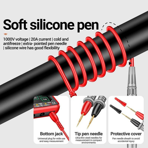 ANENG 683 Smart Touch Screen Automatic Range Rechargeable Multimeter(Black)