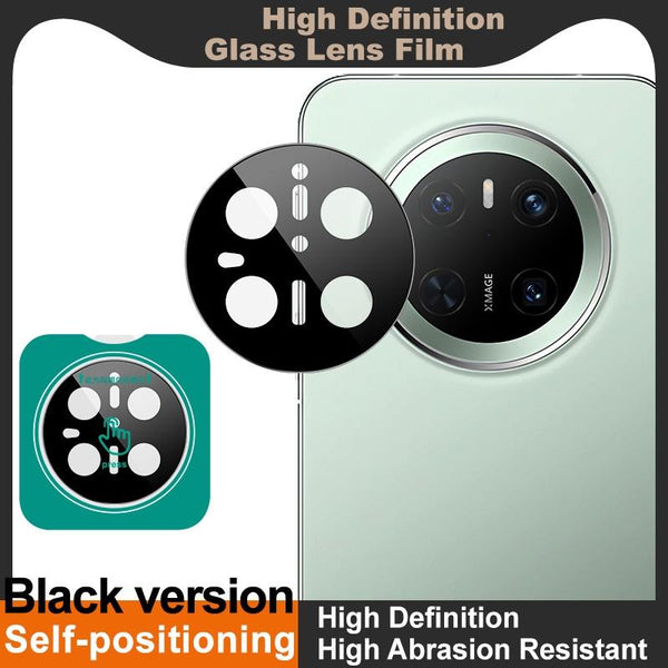 For Huawei Mate 70 imak Black Version HD Glass Rear Camera Lens Film, Self-positioning Version