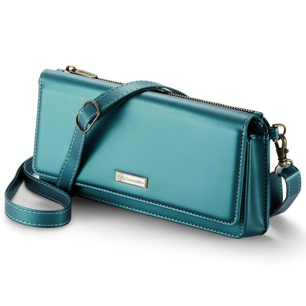 CaseMe Me30 Multi Functional Diagonal Cross Bag Phone Case(Green)