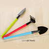 Rake Shovel Digging Trowel 3 Sets Colorful Wooden Handle Metal Head Mini Garden Plant Tool Gardening Tool Garden Flower Tools Garden Tools Combination Set,Random Color Delivery