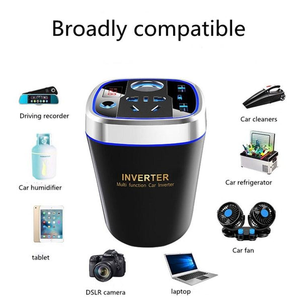 ACCNIC 7512 Car High-power Inverter QC3.0 Car Power Converter USB Interface 12V/24V To 220V