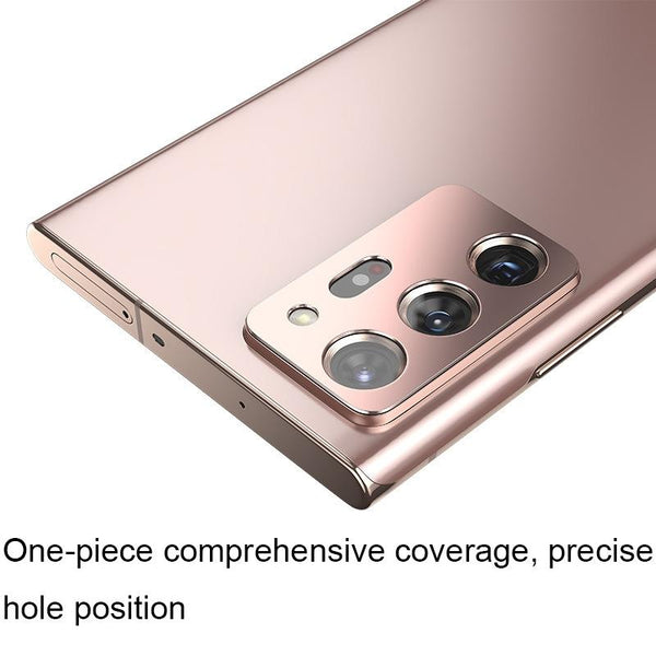3 PCS Lens Film Aluminum Alloy Sheet Camera Protection Film For Samsung Galaxy Note20 Ultra (Rose Gold)