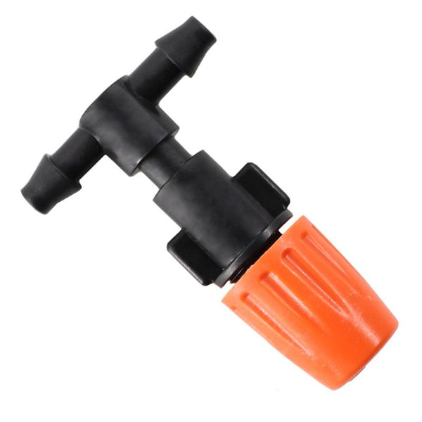 20pcs TF-118 Gardening Irrigation Drip Irrigation System Set Accessories Both Sides Connection 4/7mm Capillary (Orange)