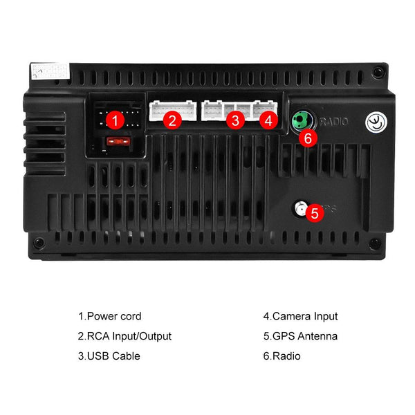 A2797 7 Inch Android WiFi 2+32G Central Control Large Screen Universal Car Navigation Reversing Video Player, Style: Standard+12Lights Camera