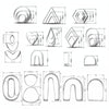 36 In 1  Stainless Steel Polymer Clay Earring Cutters Baking Mould