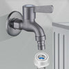 Bathroom Toilet Stainless Steel Bib Tap Wall Mounted Washing Machine Water Tap ,Spec: Medium Long Type