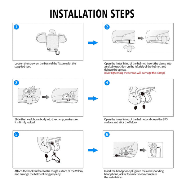 WUPP CS-1412B1 Bluetooth 5.1 S2 Motorcycle Helmet Full Duplex Bluetooth Intercom Headset Earphone(Orange)