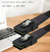SAS36P SFF-8087 to SAS36P Cable Motherboard Server Hard Disk Data Cable, Color: Black 0.7m