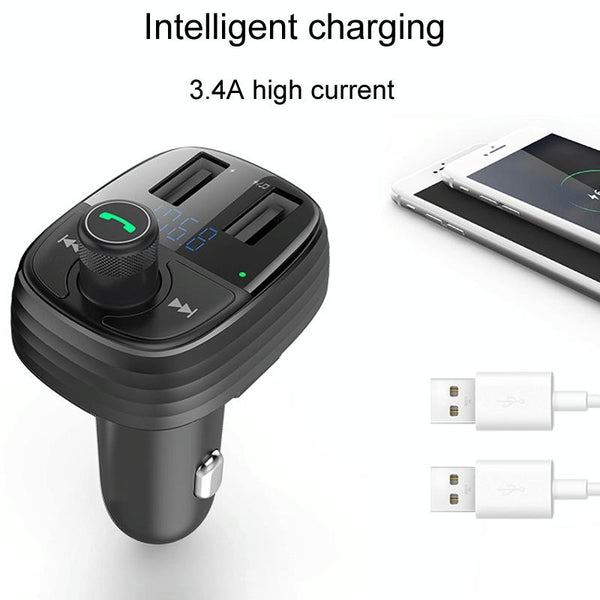 S-10 Car Bluetooth Fast Charger Receiver Auto One To Two Charger Cigarette Lighter