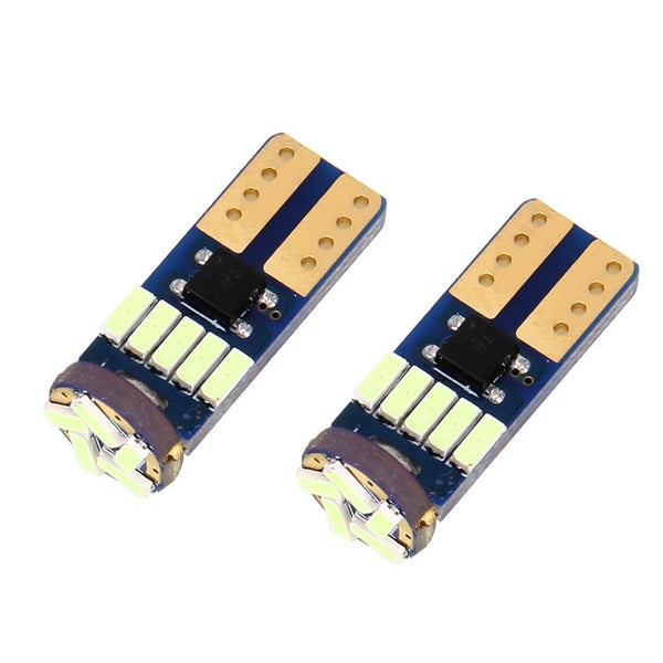 2PCS T10 3W 450LM White Light 15 LED 4014 SMD LED Decode Error-Free Canbus Car Clearance Lamp,DC12V