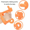 Silicone Baby Teether Anti-Eating Hand Bracelets Baby Teething Stick Toy, Color: Pony Orange