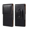 6.7 Inch  Men Vertical Mobile Phone Waist Bag Litchi Pattern Back Clip Buckle Belt Leather Case
