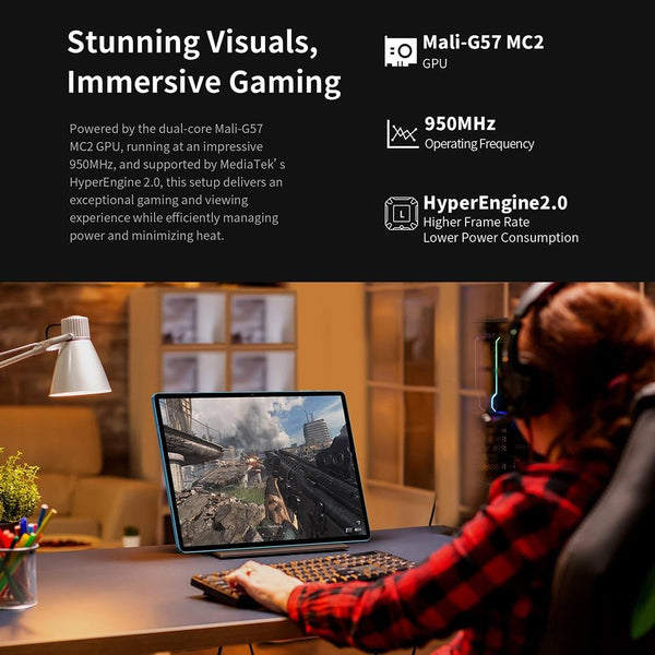 Teclast T70 4G LTE Tablet PC, 8GB+256GB, 14 inch Android 14 MediaTek Helio G99 Octa Core, Support Dual SIM