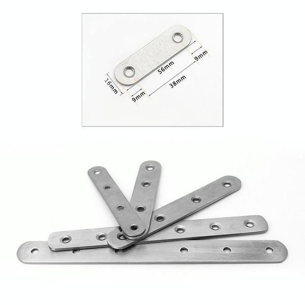 50 PCS Stainless Steel Connection Code Straight Connecting Piece, Number: 3