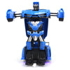 1023 4 Channels Remotely Deformed Car Toy Car(Blue)