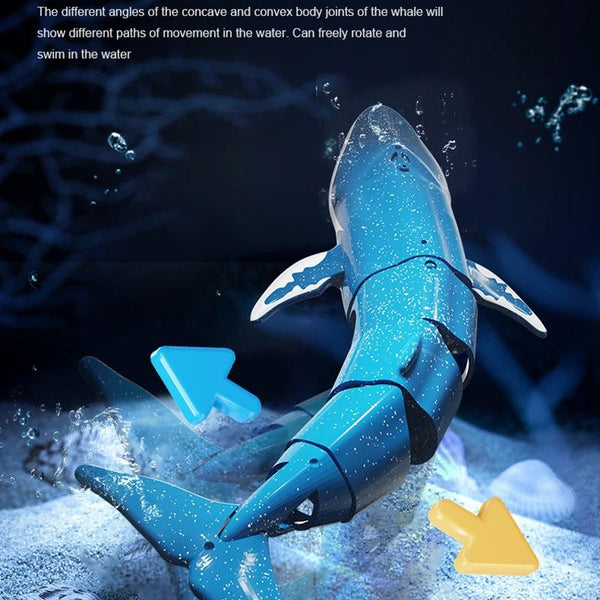 LS-XDU/RC B4 Remote Control Whale Toy Can Dive And Spray Water(Royal Blue)