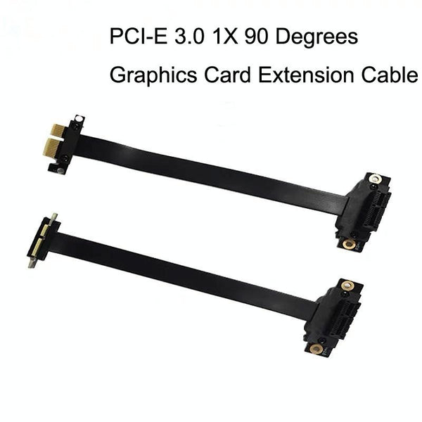 PCI-E 3.0 1X 90 Degrees Graphics Card / Wireless Network Card Extension Cable, Cable Length: 20cm