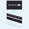 2x4 USB Switch 2 Port PCs Sharing 4 Devices for Printer Keyboard Mouse Monitor
