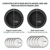 Electric Mason Jar Vacuum Sealer Kit Sealing Machine for Food Storage With 10 Jar Lids(Black)