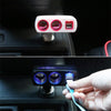SHUNWEI SD-1918 80W 3.1A Car 2 in 1 Dual USB Charger (White)