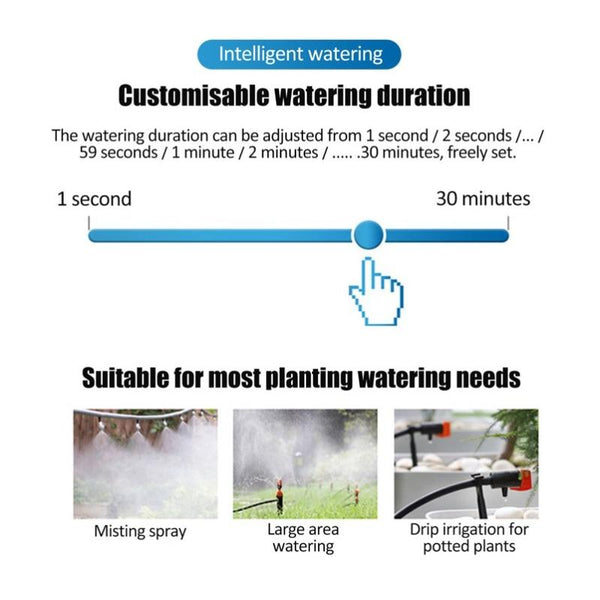 Irrigation System Intelligent Controller Automatic Timed Watering Device, Specification: 20m 20sets Ground Plug Dual-use Suit