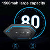 X6 Helmet Bluetooth Headset Wireless Waterproof Moto Handsfree Stereo Headphone(Soft Line Wheat)