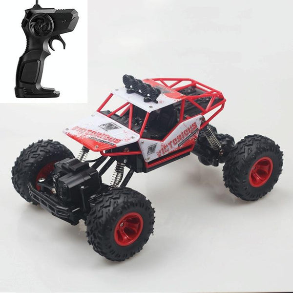 HD6026 1:16 Large Alloy Climbing Car Mountain Bigfoot Cross-country Four-wheel Drive Remote Control Car Toy, Size: 28cm(Red)