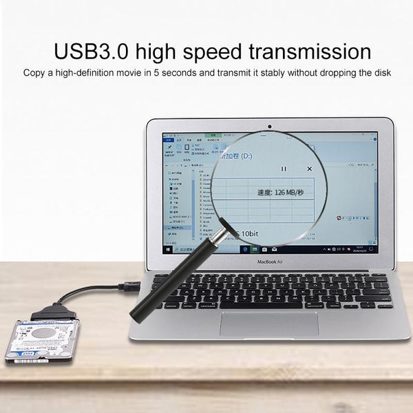 USB 3.0 to SATA 6G USB Easy Drive Cable, Cable Length: 15cm