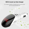 Multifunctional Formaldehyde Removal Air Purifier QC3.0 Car Phone Charger Display Screen (White)