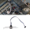 DB9 9pin Com Port host case Cable / RS232 port plate cable, Length: 36cm(Grey)