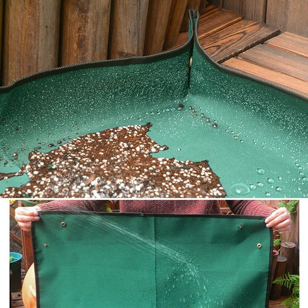 Balcony Green Planting Pots Change Soil Operation Floor Mats Home Planting Mix Soil Shifting Water Seepage Mat, Specification: 75x75cm
