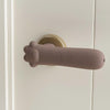 Silicone Door Handle Protector Children Anti-collision Door Pads, Spec: Cat Claw-Brown