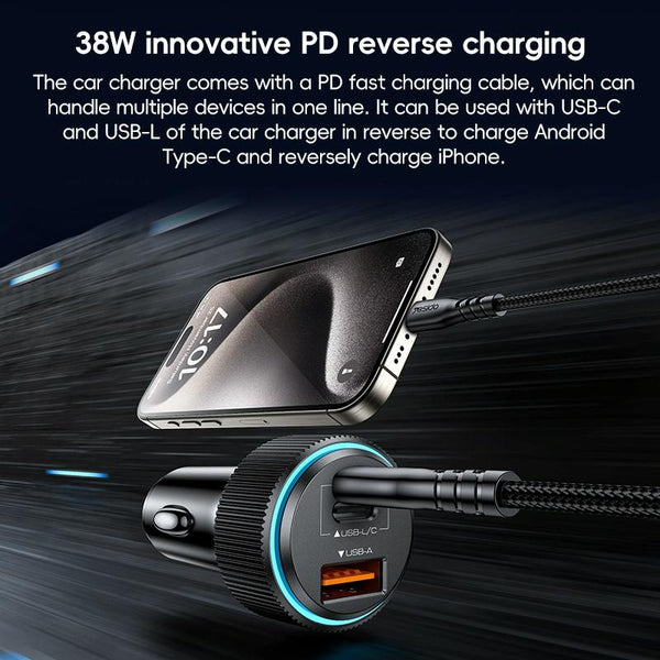 Yesido Y60 38W Car Fast Charging Charger(Black)