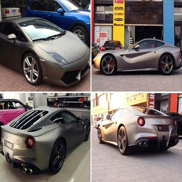 1.52m  0.5m Ice Blue Metallic Matte Icy Ice Car Decal Wrap Auto Wrapping Vehicle Sticker Motorcycle Sheet Tint Vinyl Air Bubble Free(Rose Gold)