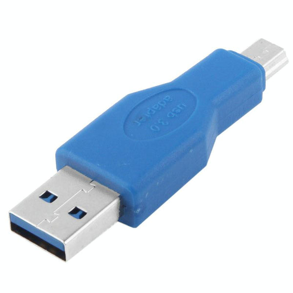 Super Speed USB 3.0 AM to Mini 5-Pin USB Adapter (Blue)